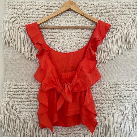 Club Monaco Silk Ruffle Tank - Picture 7 of 7